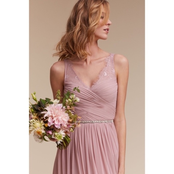 Anthropologie x BHLDN Moyna Frostlight Grosgrain Crysta Belt Sash $150